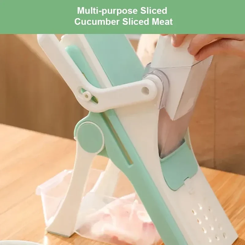 Mandoline Multifonction 5 Lames pour Légumes et Fruits