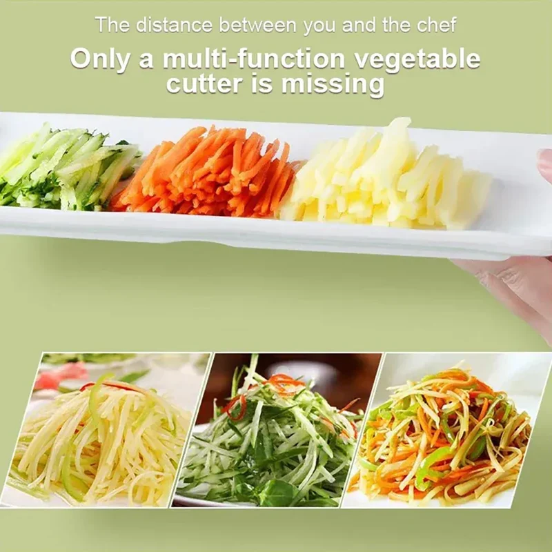 Mandoline Multifonction 5 Lames pour Légumes et Fruits