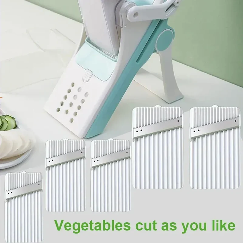 Mandoline Multifonction 5 Lames pour Légumes et Fruits