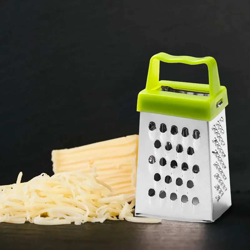 Râpe à fromage multifonction en acier inoxydable avec poignée antidérapante