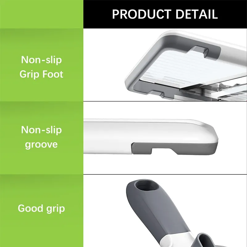 Mandoline avec Lame en Acier Inoxydable Ajustable pour Légumes et Fromage