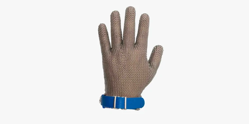 Guante de Protección Inox Color azul talla 4-L