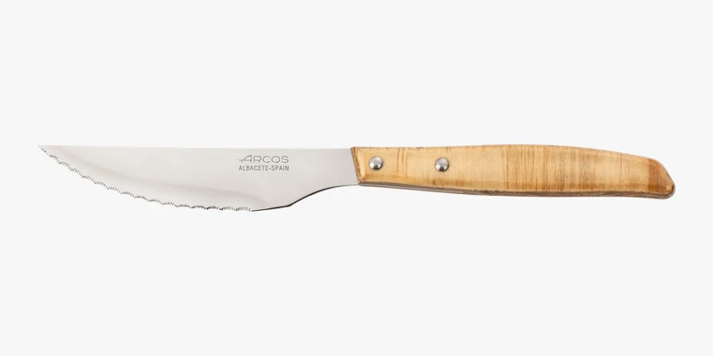 Cuchillo Chuletero Madera de Chopo Comprimida 110 mm