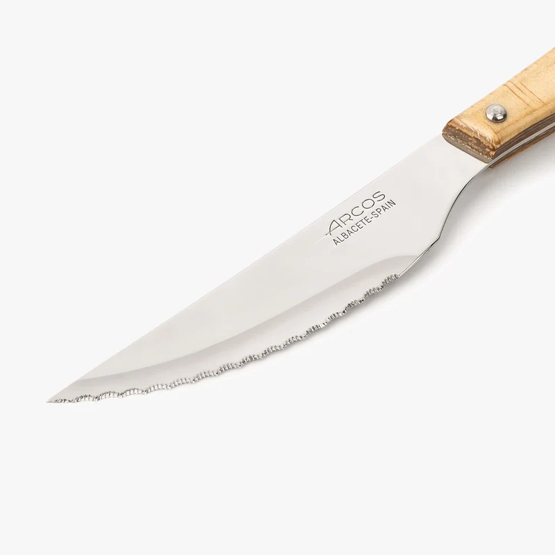 Cuchillo Chuletero Madera de Chopo Comprimida 110 mm