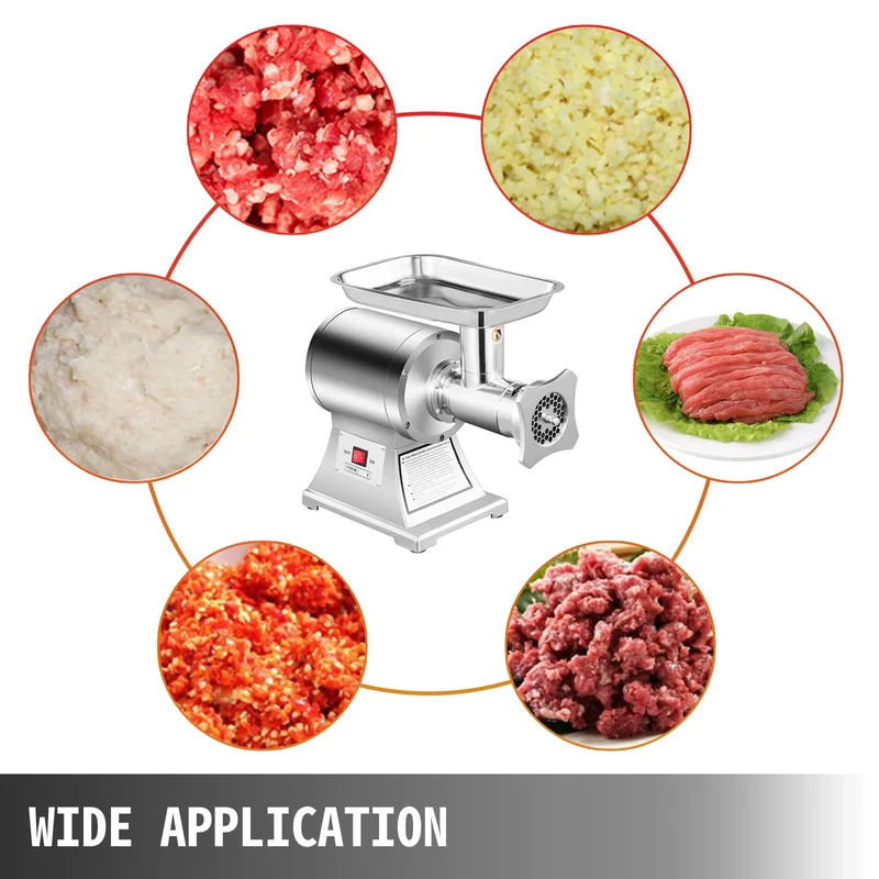 Hachoir à Viande Électrique Professionnel 1 100 W — 250 kg/h — Acier Inoxydable
