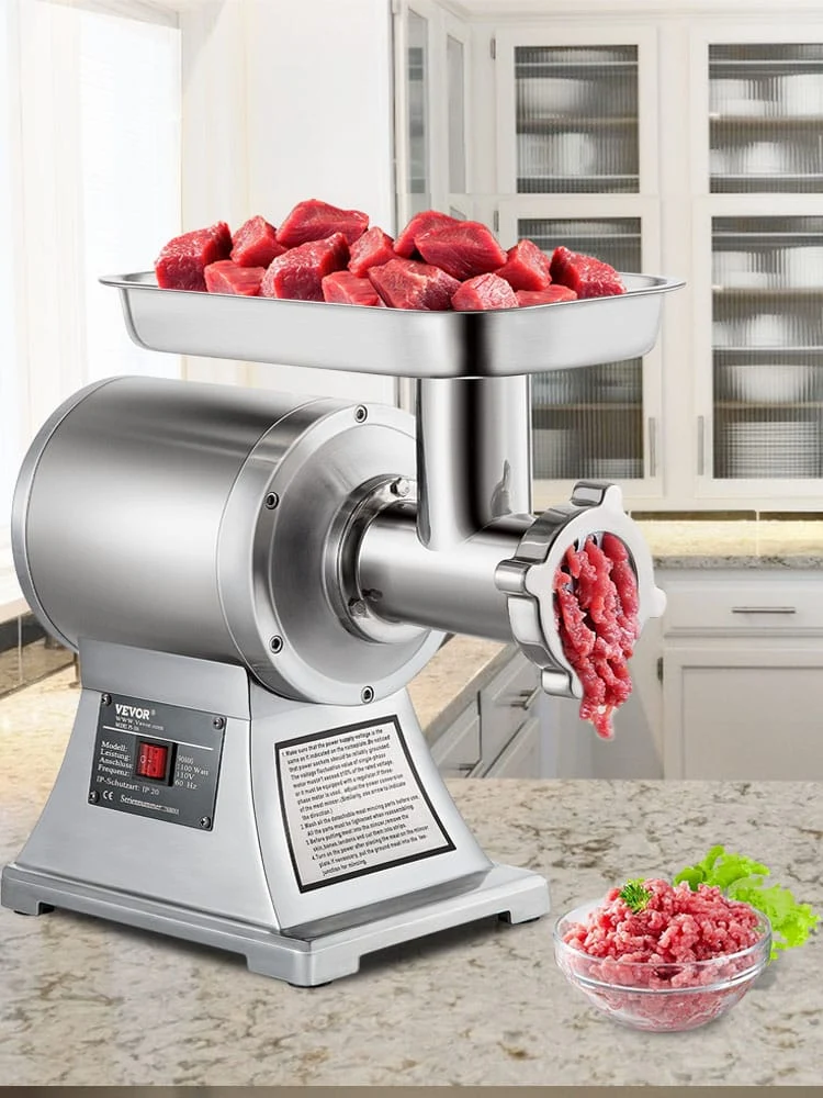 Hachoir à Viande Électrique Professionnel 1 100 W — 250 kg/h — Acier Inoxydable