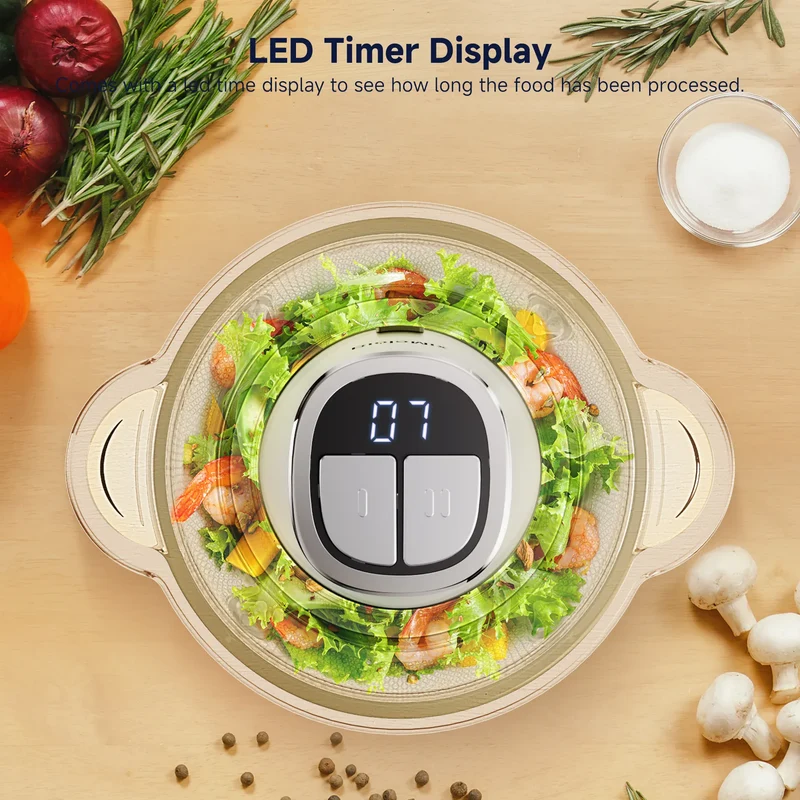 Hachoir Électrique 300W 3L — 2 Bols (Inox + Verre) et Lames Bi-Niveaux
