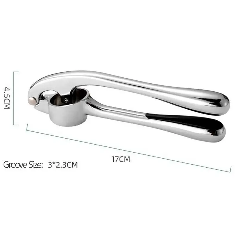 Presse-Ail Inox Manuel avec Éplucheur et Nettoyeur Inclus