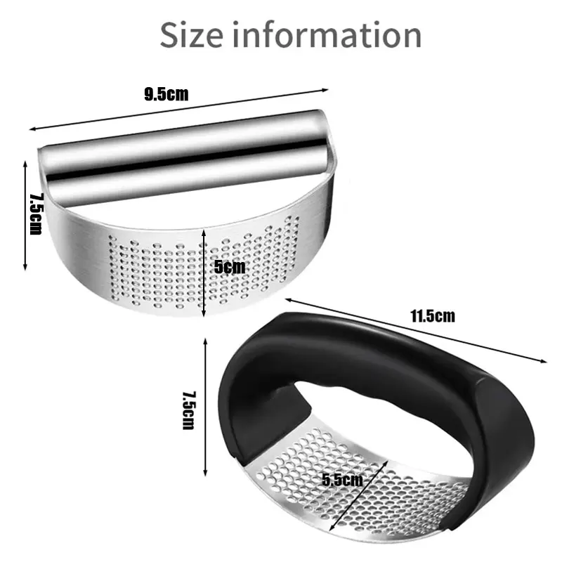 Presse-Ail Inox Manuel avec Éplucheur | Outil de Cuisine Pratique