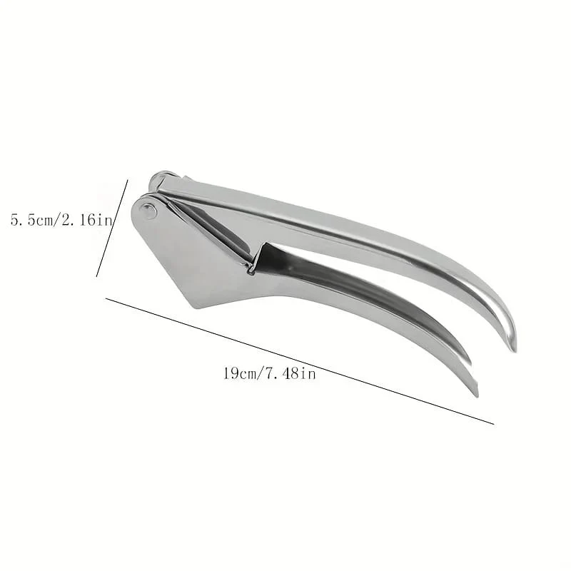 Presse-Ail Manuel Inox 304 Certifié LFGB — Double Levier, Sans Épluchage