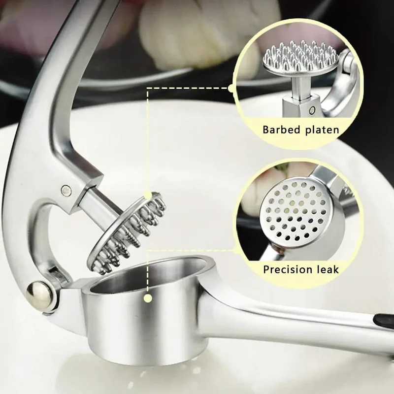 Presse-Ail Zinc Manuel Rocker avec Eplucheur et Chopper