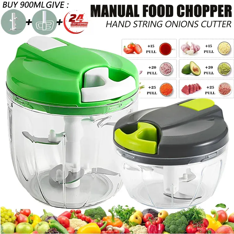 Hachoir à Légumes Manuel 500 ou 900 ml