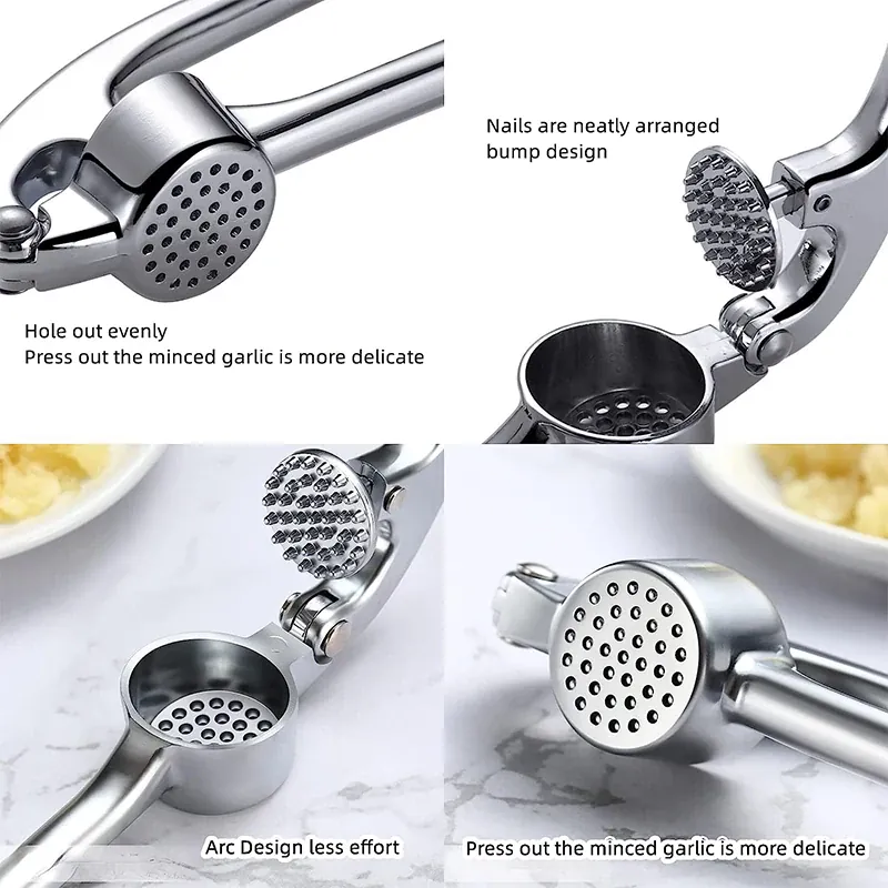 Presse-Ail Inox Manuel Écologique et Facile à Nettoyer