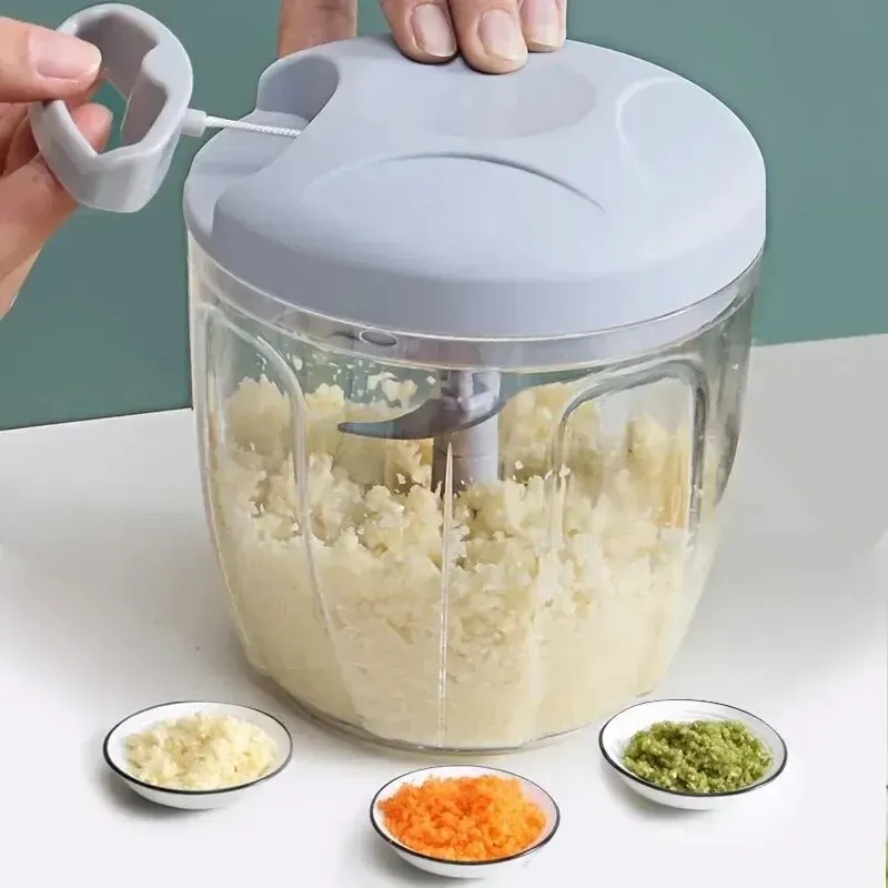 Presse-Ail Manuel Inox avec Cutter Multifonction 3 Pièces