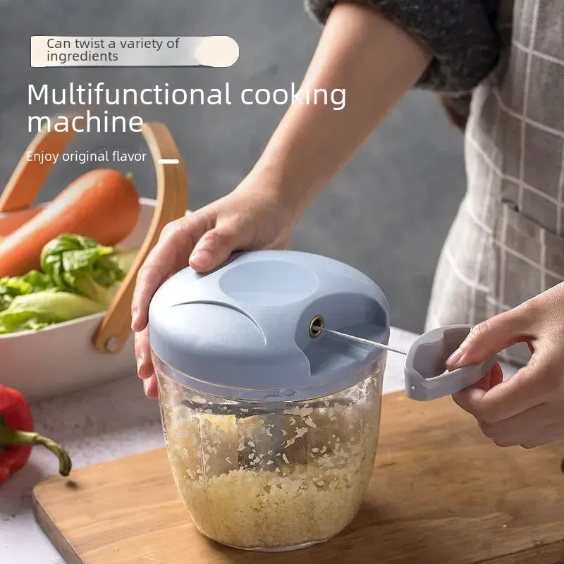 Presse-Ail Manuel Inox avec Cutter Multifonction 3 Pièces