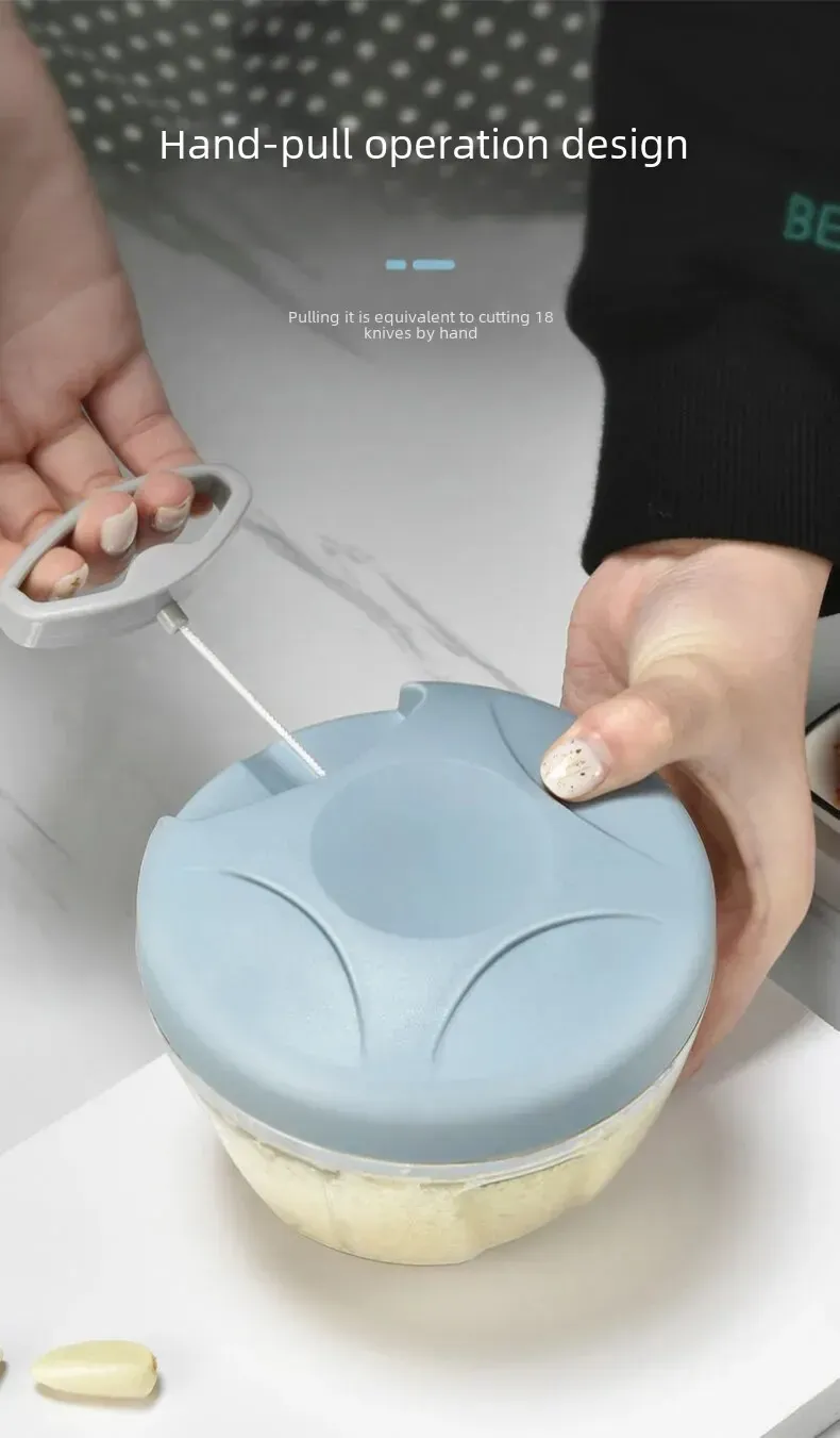 Presse-Ail Manuel Inox avec Cutter Multifonction 3 Pièces