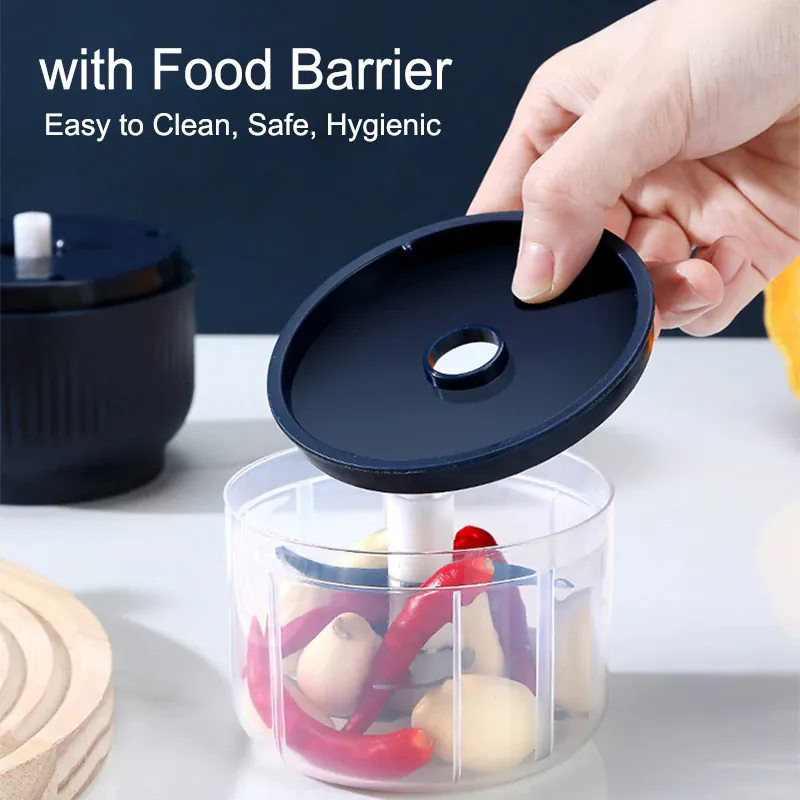 Mini Hachoir Électrique Rechargeable USB 300 ml — 6 Lames Inox