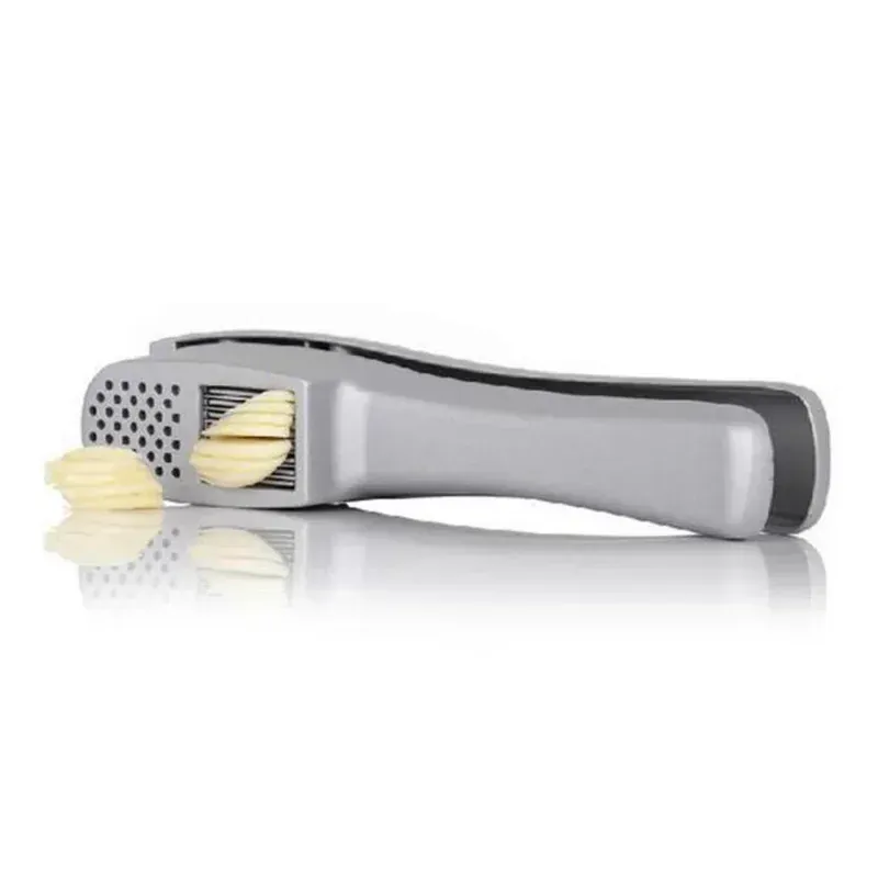 Presse-Ail Aluminium Manuel 2 en 1 avec Slicer et Mincer