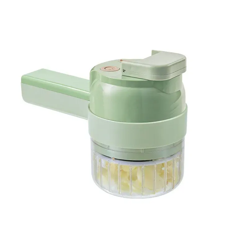 Presse-Ail Électrique Sans Fil Rechargeable USB — Hachoir + Trancheuse