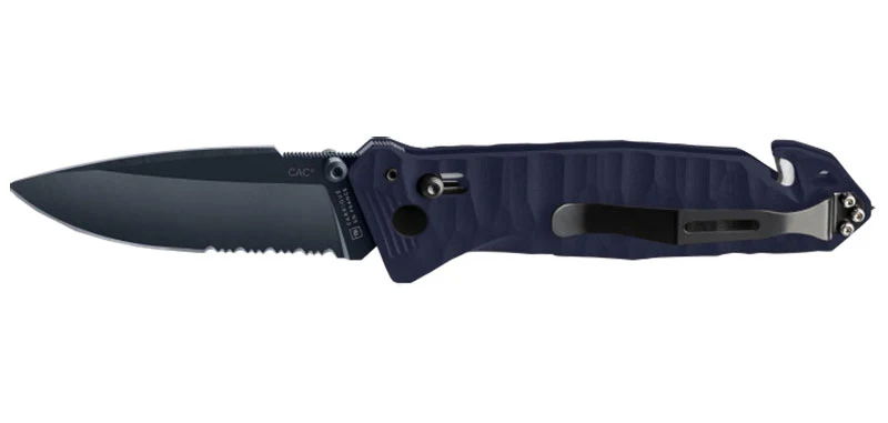 Couteau CAC S200 Edition Bleue Bout rond TB Outdoor