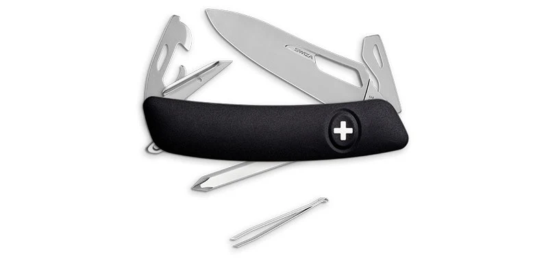 Couteau Suisse SH04 Allmatt Noir Swiza
