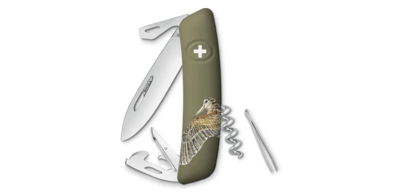 Couteau Suisse Kaki D03 Edition Bécasse Swiza