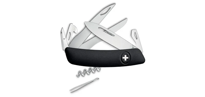 Couteau Suisse D07 Scissors Noir Swiza