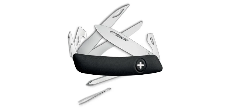 Couteau Suisse D08 Scissors Noir Swiza