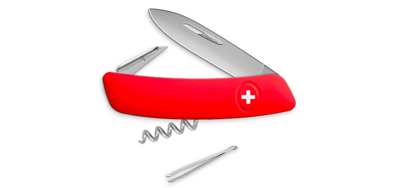 Couteau Suisse D01 Rouge matte Swiza