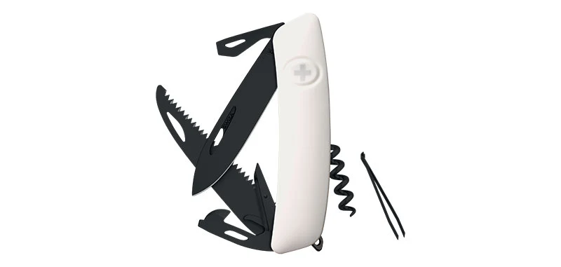 Couteau Suisse D05 Allblack Blanc Swiza