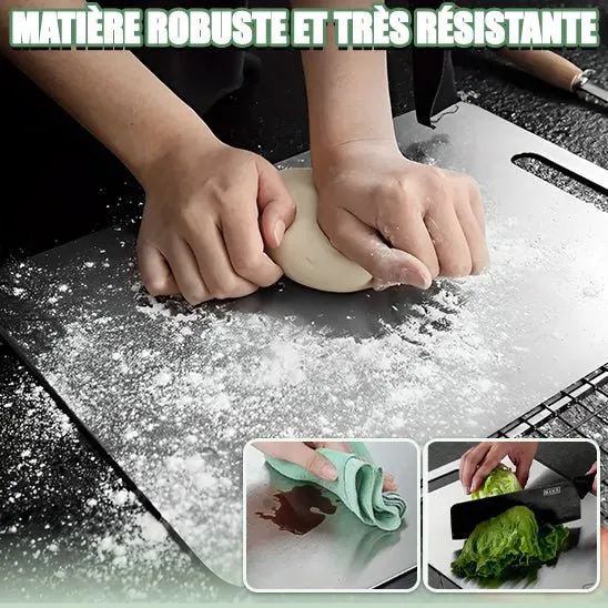 Planche à découper inox - 2 tailles | Librecook™