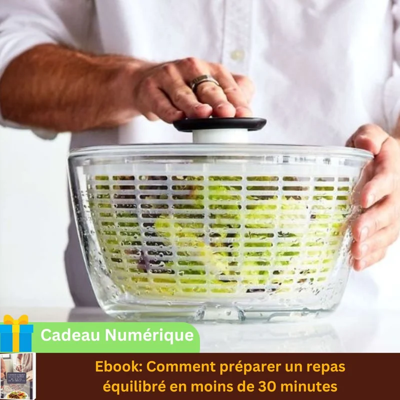 ESSOREUSE A SALADE - essoreuse à pression rapide