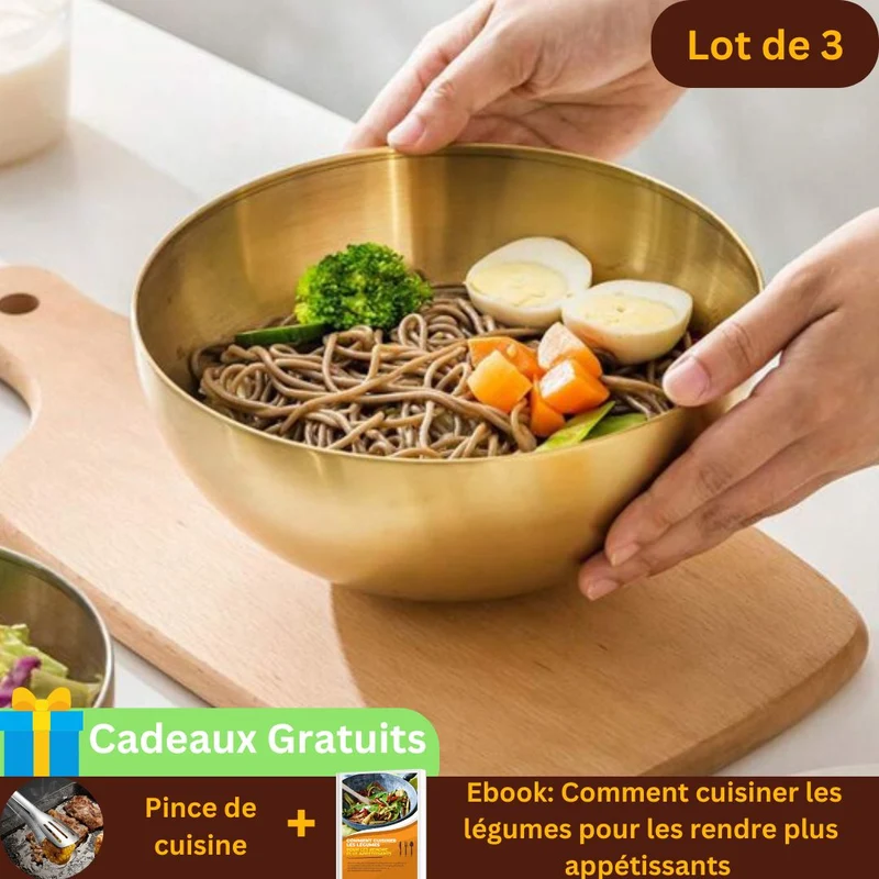 Saladier｜Librecook™ : Lot de 3