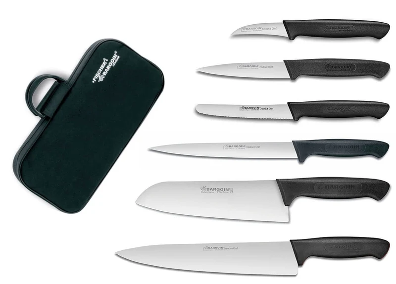 Mallette professionnelle Fischer Creative Chef 6 couteaux de cuisine