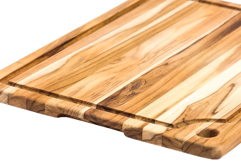 Planche à découper TeakHaus Marine en teck avec rigole 41x30,5x2cm