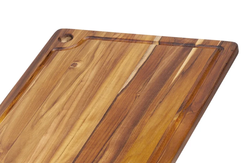 Planche à découper TeakHaus Marine en teck avec rigole 46x36x2cm