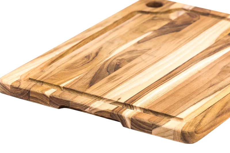 Planche à découper TeakHaus Marine en teck avec rigole 46x36x2cm