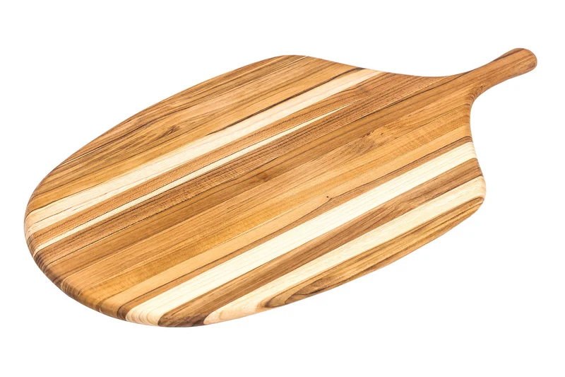 Planche de service large TeakHaus Canoe en teck 54,5x28x1,3cm