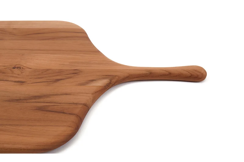 Planche de service pour pizza TeakHaus Canoe en teck 43x26x1,5cm