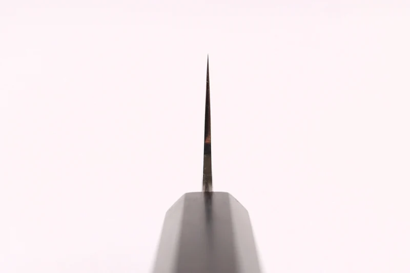Couteau santoku 18cm japonais artisanal Hatsukokoro Ginga ATS-34 Damas ébène