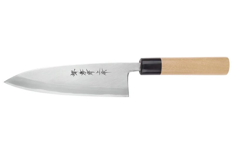 Couteau deba 18cm japonais artisanal Sakai Takayuki Honkasumi pour gaucher
