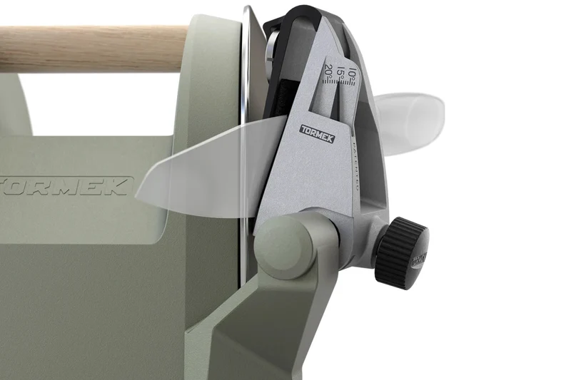 Affûteuse électrique TORMEK T-1 vert sauge meule diamant silencieuse