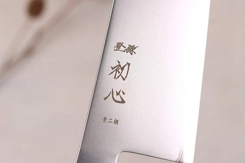 Couteau de chef gyuto 24cm japonais artisanal Hatsukokoro Kaijin BS2 ébène