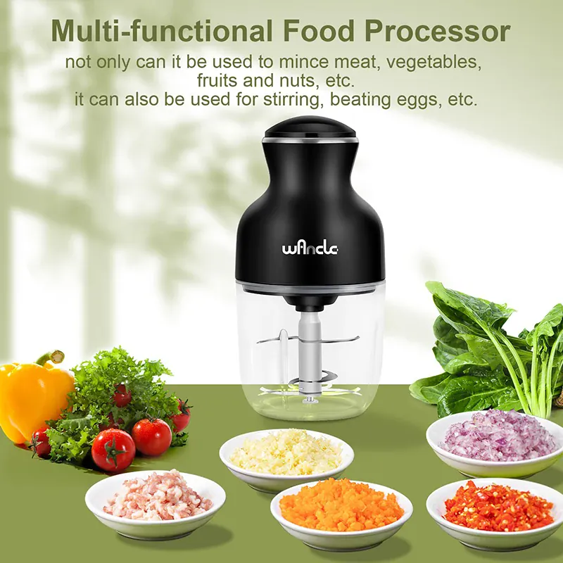 Hachoir Électrique 350W 0,6L — Viande, Légumes, Fruits — One-Touch
