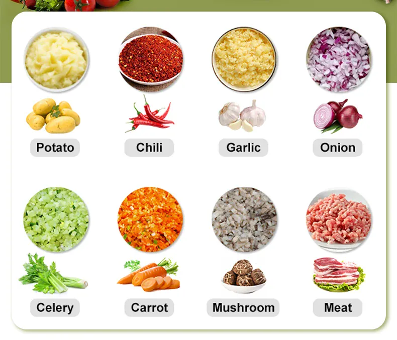 Hachoir Électrique 350W 0,6L — Viande, Légumes, Fruits — One-Touch