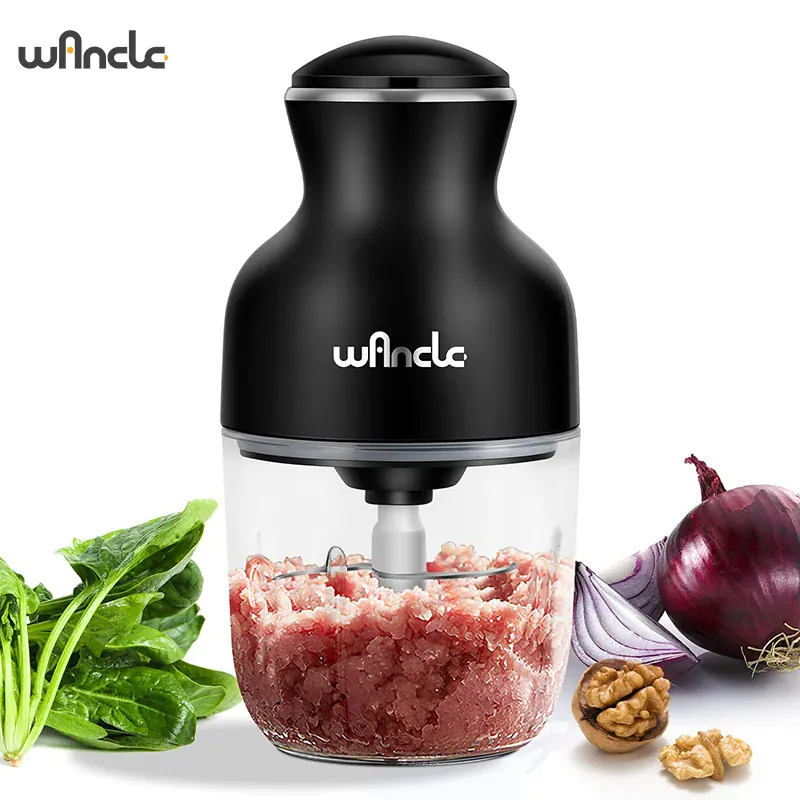 Hachoir Électrique 350W 0,6L — Viande, Légumes, Fruits — One-Touch