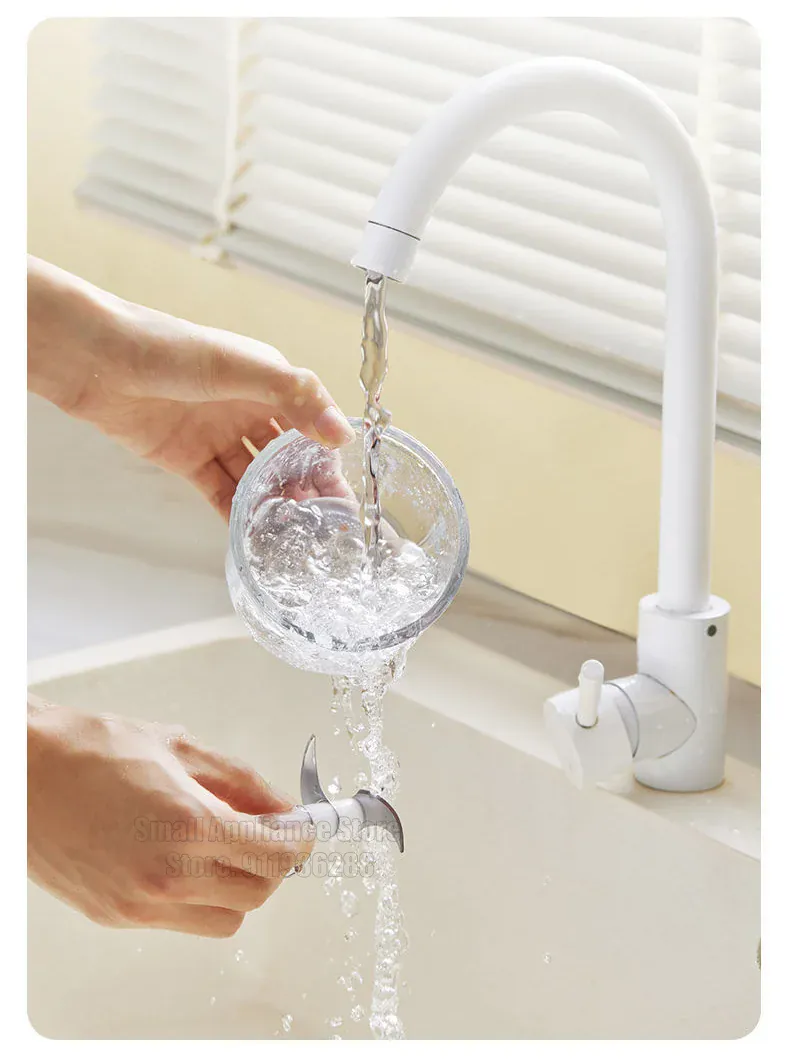 Hachoir Électrique Rechargeable 45W — Bol en Verre 150 / 250 / 300 ml