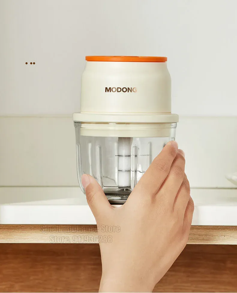 Hachoir Électrique Rechargeable 45W — Bol en Verre 150 / 250 / 300 ml