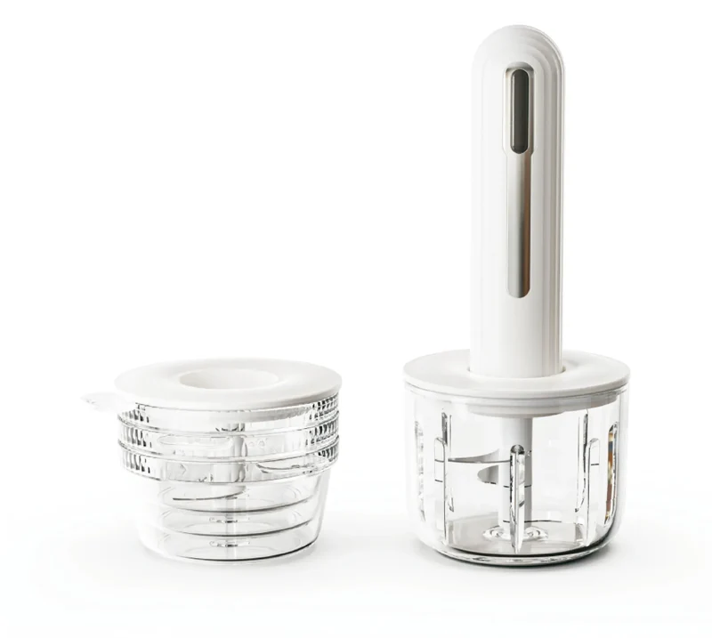 Hachoir Électrique Sans Fil 30 W USB — 1 Grand Bol 400 ml + 3 Petits Bols 200 ml