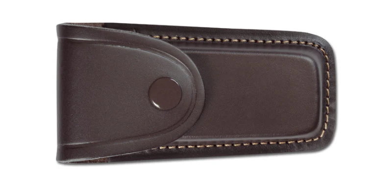 Étui Couteau Cuir moulé doublé marron foncé PIELCU